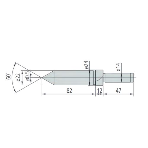 Dotek kuželový průměr 22 mm (MITU-12AAC073)
