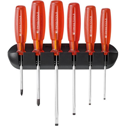 Schraubendreher-Satz 6-teilig Schlitz PH im Wandhalter Multicraft PB Swiss Tools PB 6244