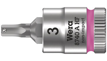 Šroubováková hlavice 1/4", vnitřní šestihran s přidržovací funkcí, 3x28 mm Wera 003332 Šroubováková hlavice 1/4", vnitřní šestihran s přidržovací funkcí, 3x28 mm Wera 003332
