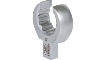 Zástrčný klíč s očkem 9x12 mm, otevřený, 22 mm