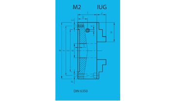 Sklíčidlo univerzální ČSN 243809, DIN 6350, TOS IUG 250/4-1M2 (254120) (1)