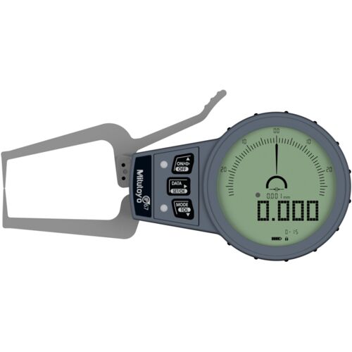 Úchylkoměr digitální 0-15/0,001 mm, vnější měření, IP67 (MITU-209-926)