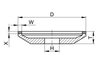 Řezný kotouč diamantový 12A2 125x16x20mm D126 C75 B (1)