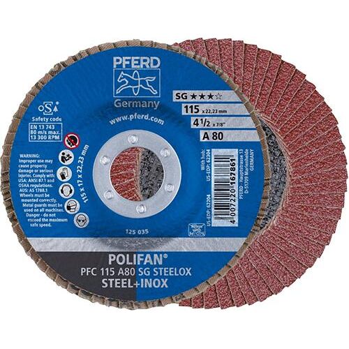 Lamelový brusný kotouč A 60SG vypouklý 115mm K60 Pferd PFC115 A 60SG