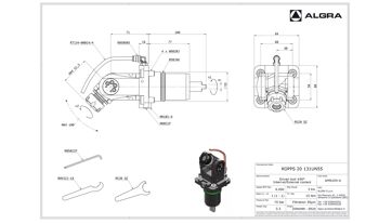 Poháněný nástroj stavitelný ±90° ER20 N55 Tenon (1)