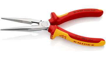 Kleště půlkulaté s břity, rovné čelisti 200 mm, izolované 1000 V, Knipex 2616200 (1)