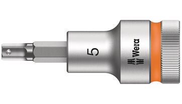 Šroubováková hlavice 1/2", vnitřní šestihran s přidržovací funkcí, 5x60 mm Wera 003821 Šroubováková hlavice 1/2", vnitřní šestihran s přidržovací funkcí, 5x60 mm Wera 003821