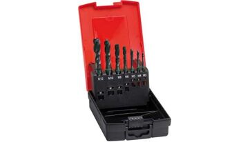 Sada strojních závitníků DIN371/376 HSS-Co5 TiN tvar C M3-M12 FORMAT