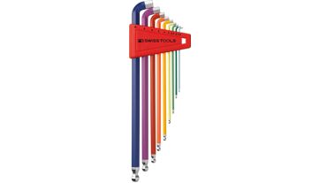 Sada imbusových klíčů 9dílná 1,5-10mm 100° Rainbow PB Swiss T, PB 2212.LH-10 RB Sada imbusových klíčů 9dílná 1,5-10mm 100° Rainbow PB Swiss T, PB 2212.LH-10 RB