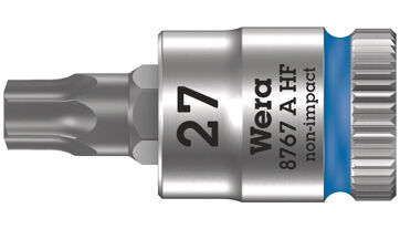 Šroubováková hlavice s přidržovací funkcí 1/4" T27x28 mm Wera 003367 Šroubováková hlavice s přidržovací funkcí 1/4" T27x28 mm Wera 003367