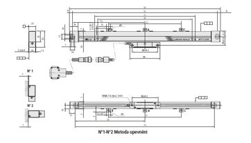 DRO pravítko lineární AT113, 500mm/3+3L/1000 µm, vysoké rozlišení, IP53 (MITU-539-209-40) (1)