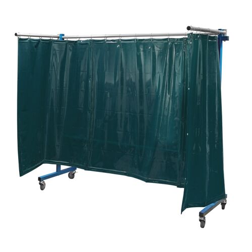 TransFlex ochranná zástěna, tmavě zelená 3 700 × 1 950 mm