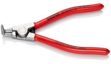 Kleště na pojistné kroužky, pro hřídele 10-25 mm, zahnuté, Knipex 4623A11