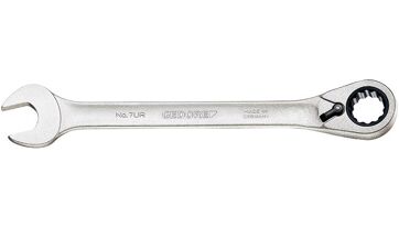 Vidlicový klíč a očková ráčna, přepínatelný směr utahování, 17mm GEDORE 2297345 Vidlicový klíč a očková ráčna, přepínatelný směr utahování, 17mm GEDORE 2297345