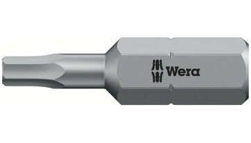 Bit tvrdý typ 1/4" DIN3126C6,3 vnitřní 6-hran, 3x25mm Wera 056315