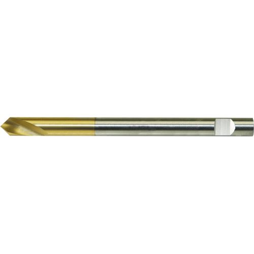 Návrtový vrták NC dlouhý DIN1835 HSSCo5 TiN tvar B 90° válcová stopka 6,0mm FORMAT