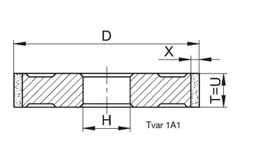 Řezný kotouč diamantový 1A1 100x10x20mm STARTEC-BASIC BL126 3PD (1)