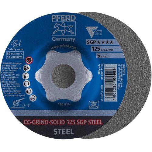Brusný kotouč CC-Grind Solid SGP STEEL 125 mm PFERD 64187126