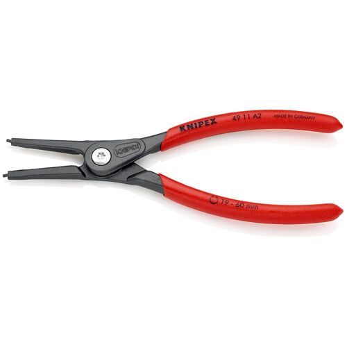 Kleště na pojistné kroužky, pro hřídele 19-60 mm, rovné hroty, Knipex 4911A2