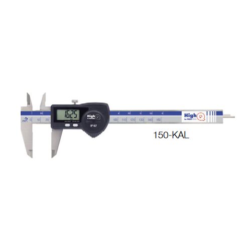 Posuvné měřítko digitální 0-150/0,01mm IP67, HighQ, vč. kalibrace, 301711 150R-KAL