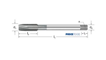 Závitník strojní DIN 376/B, 135030 M24 6H HSSE-V3/vaporizovaný, Inox
