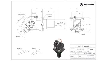 Poháněný nástroj stavitelný ±90° ER25 BMT65 Tenon (1)