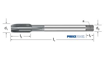 Závitník strojní DIN 374/B, 135640 M6X0,75 6H HSSE-V3/vaporizovaný, Inox