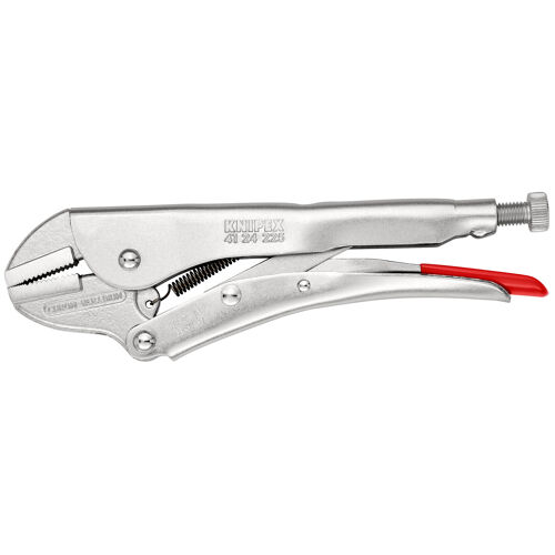 Kleště samosvorné, rovné čelisti pro plochý materiál 225 mm, Knipex 4124225