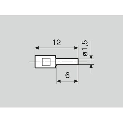 16 Eea 2 Měřicí dotek pro měření vnějších rozměrů (1.5 x 6 mm)