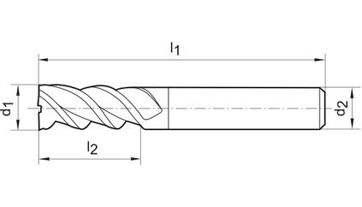 Trochoidní fréza TK 10 mm Z3 HA TA-C FORMAT GT (1)