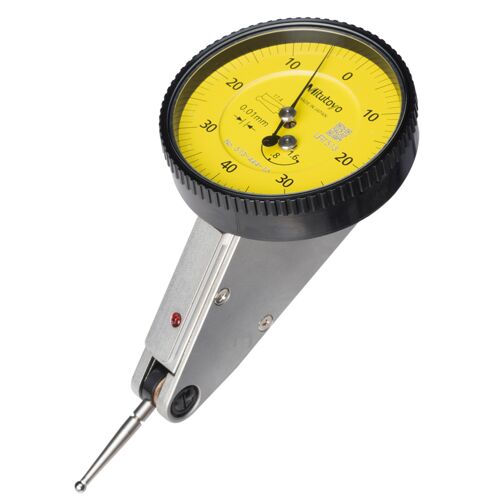 Úchylkoměr číselníkový páčkový 1,6/0,01/8 mm, šikmé provedení (MITU-513-444-10E)