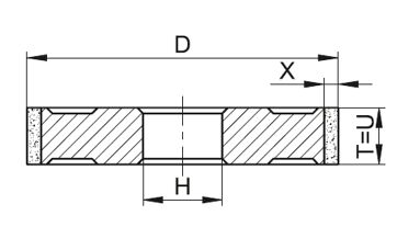 Řezný kotouč diamantový 1A1 100x10x20mm STARTEC-HP DN54 3MH (1)