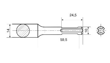 Sekáč plochý SDS-plus 20x250mm, RENNSTEIG, 212 25000 (1)