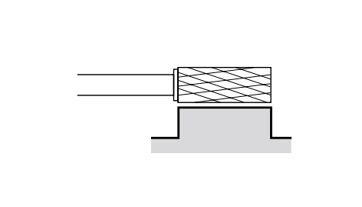 Fréza technická tvrdokovová 3x13/25, stopka 3mm, VHM, tvar A válcová (1)