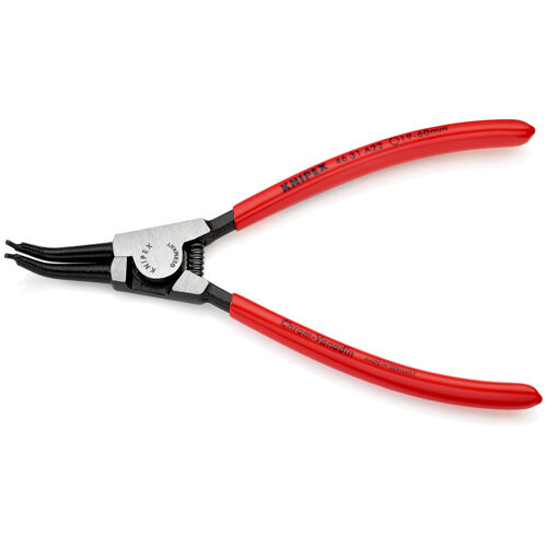 Kleště na pojistné kroužky, pro hřídele 19-60 mm, zahnuté hroty 45°, Knipex 4631A22