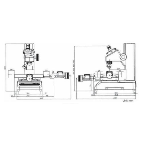 Mikroskop měřící TM 1005B, 100x50mm (MITU-176-819D)