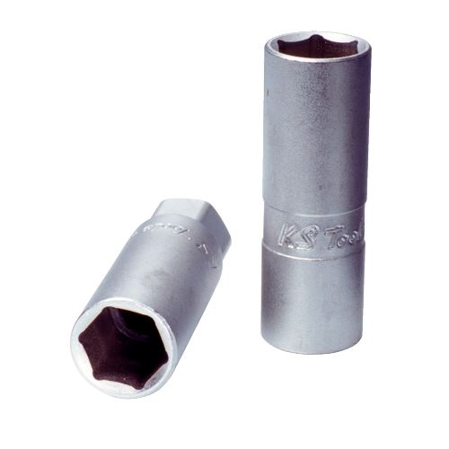 Nástrčný ořech na zapalovací svíčky 1/2´´, 16 mm Věšák, KS TOOLS-911.1205-E