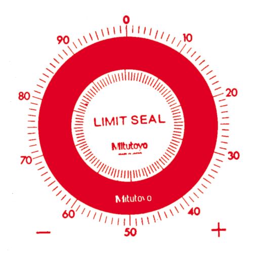 Značka pro mezní hodnoty (červená) 2, průměr 55,6mm, 10kusů (MITU-136420)
