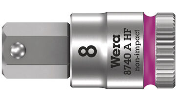 Šroubováková hlavice 1/4", vnitřní šestihran s přidržovací funkcí, 8x28 mm Wera 003339 Šroubováková hlavice 1/4", vnitřní šestihran s přidržovací funkcí, 8x28 mm Wera 003339