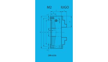 Sklíčidlo univerzální ČSN 243829 TOS IUGO 160/4-1-M2 (164120) (2)