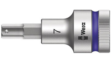 Šroubováková hlavice 1/2", vnitřní šestihran s přidržovací funkcí, 7x60 mm Wera 003823 Šroubováková hlavice 1/2", vnitřní šestihran s přidržovací funkcí, 7x60 mm Wera 003823