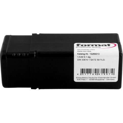Doplňovací sada spirálových vrtáků DIN338 HSS RN 1,0-5,9 mm FORMAT