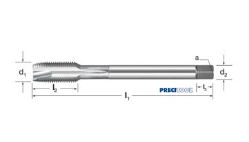 Závitník strojní DIN 2184/B, 133371 UNF 3/8-24 2B HSSE-V3