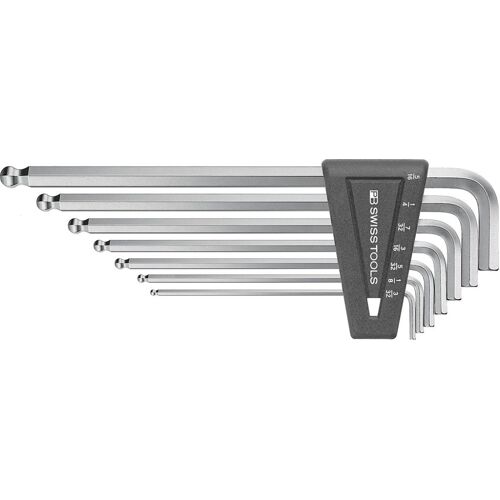 Sada inbusové klíče7dílná 3/32-5/16" dlouhá Kul. hl. PB Swiss Tools, PB 212Z.LH