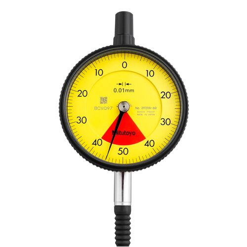 Úchylkoměr číselníkový analogový s očkem 0,8/0,01mm, ISO, jednootáčkový IP64 (MITU-2929A-6