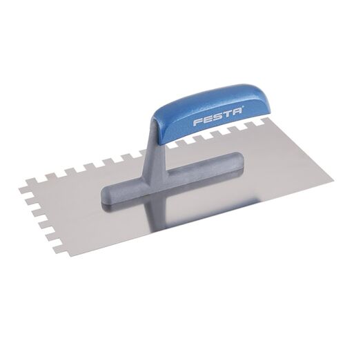 Hladítko FESTA nerez dřevěná rukojeť 280x130mm zub e10