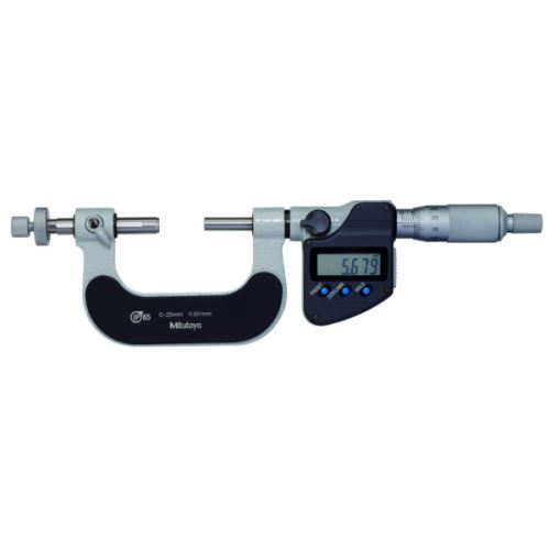Mikrometr třmenový digitální 0-25 mm, na měření ozubení, IP65, (MITU-324-251-30)