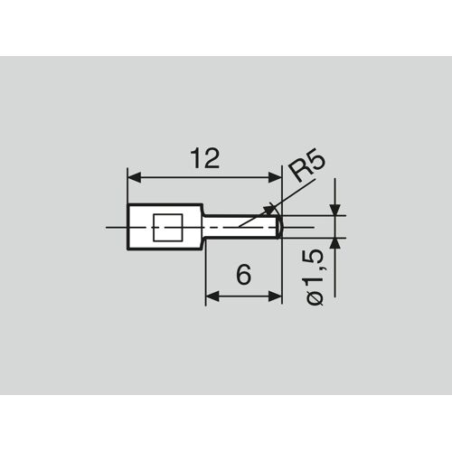 16 Eei 2 Měřicí dotek pro měření vnitřních rozměrů (1.5 x 6 mm)