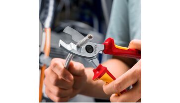 Nůžky kabelové 200 mm s dvojitým břitem, izolované 1000 V, Knipex 9516200 (3)