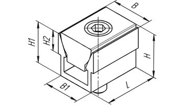 Upínák s dvojitým klínem upínací síla 2,2kN MITEE-BITE 80500 (1)